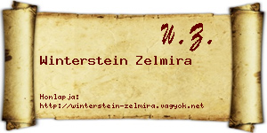 Winterstein Zelmira névjegykártya
